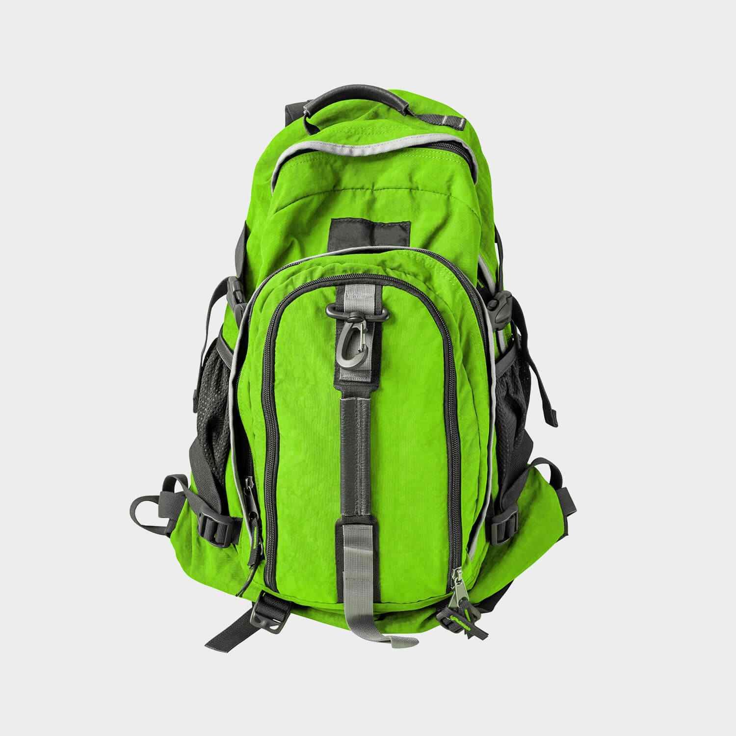 Green backpack
