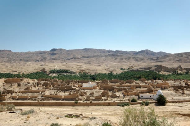 Tamerza or Tamaghza  is the largest mountain oasis in Tunisia, known as Ad Turres by the Romans. It has a canyon and an abandoned old town.