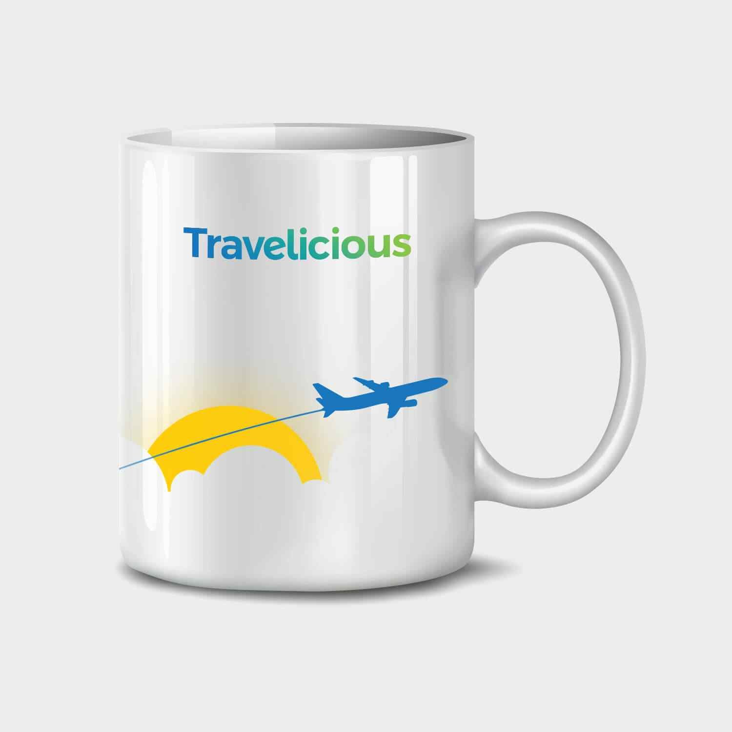 Travelicious plane mug - Image 2